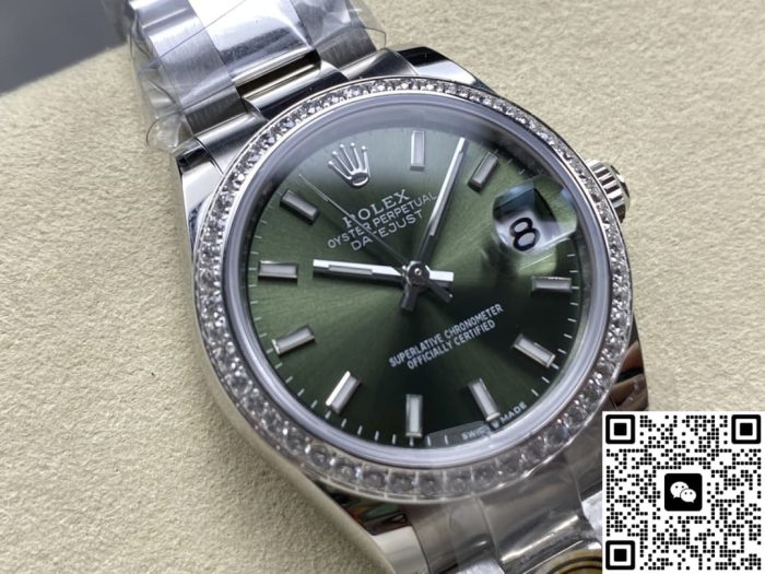 Replica Rolex Datejust m278384rbr-0021 AR Factory Mint green dial - Image 3