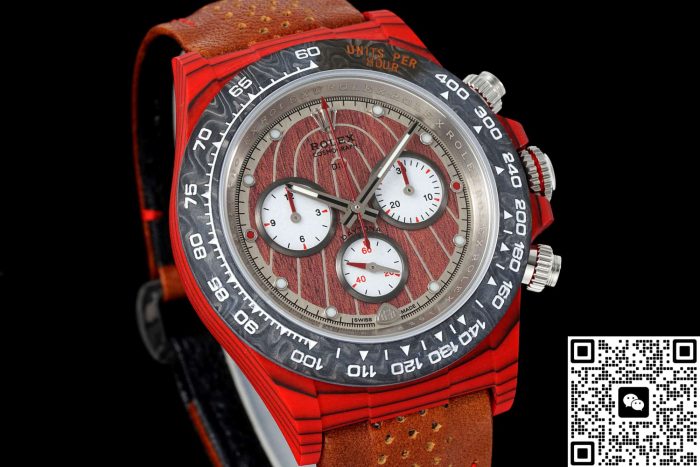 Replica Rolex Cosmograph Daytona DIW Factory brown strap - Image 3