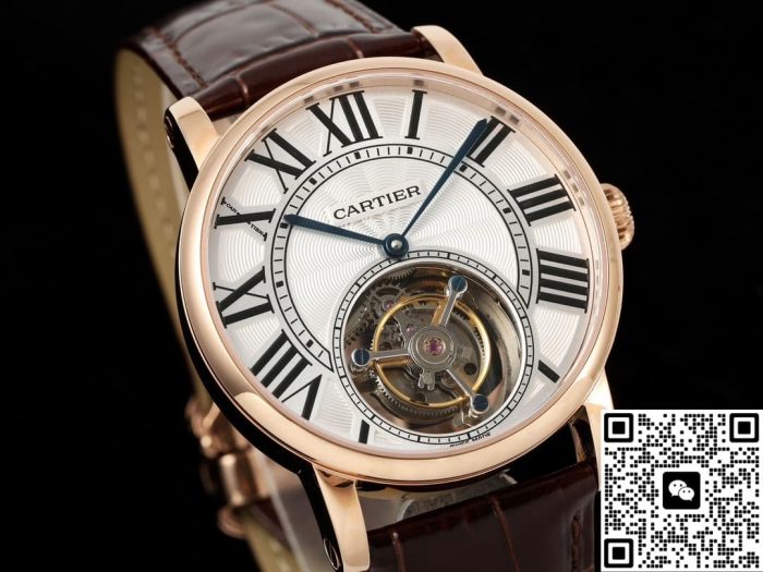 Replica Cartier Ronde De W1556215 RMS Factory Tourbillon Rose Gold - Image 6