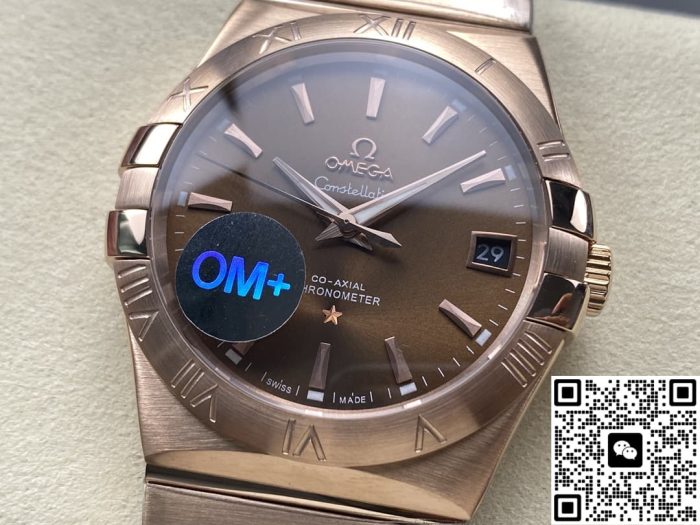 Replica Omega Constellation 123.50.38.21.13.001 OM Factory Transparent case back - Image 3