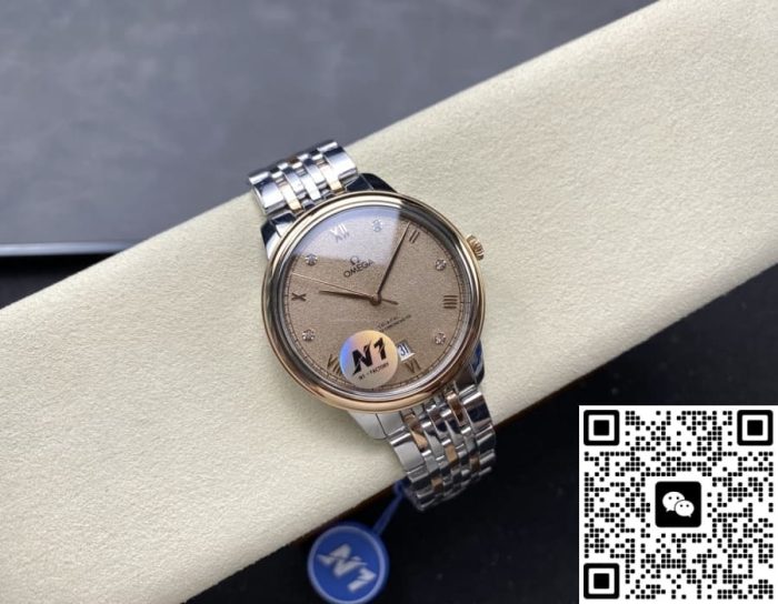 Replica Omega De Ville 424.20.40.20.08.002 N1 Factory Interval gold strap - Image 3