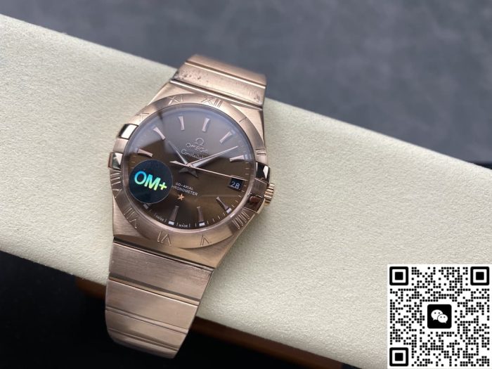 Replica Omega Constellation 123.50.38.21.13.001 OM Factory Transparent case back - Image 5