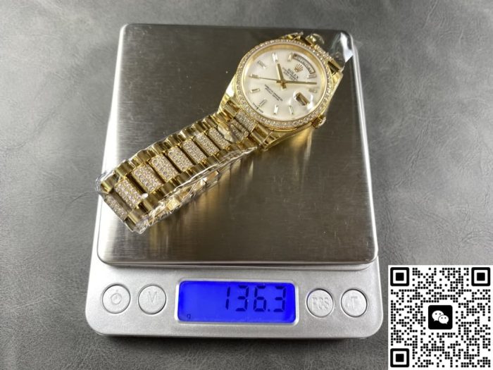 Replica Rolex Day-Date m128348rbr-0071 8+ Factory Mother of Pearl - Image 10