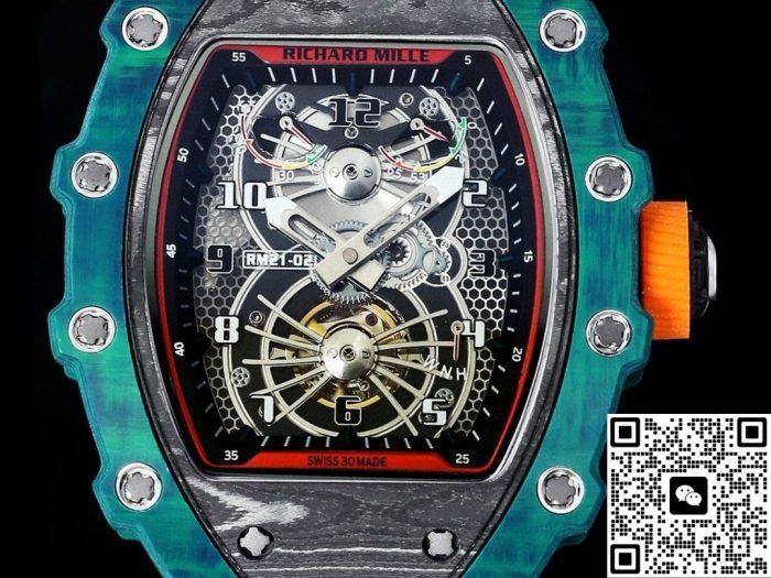 Replica Richard Mille RM21-01 RM Factory Tourbillon Green case - Image 3