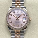 Replica Rolex Datejust m278381rbr-0024 AR Factory Diamond hour markers