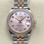Replica Rolex Datejust m278381rbr-0024 AR Factory Diamond hour markers - Image 12