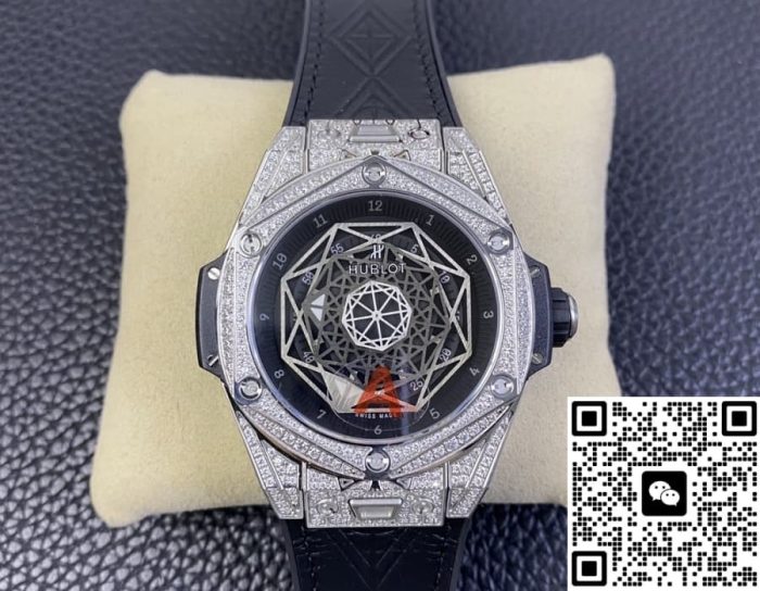 Replica Hublot BIG BANG 465.SS.1117.VR BB Factory Rubber strap - Image 2