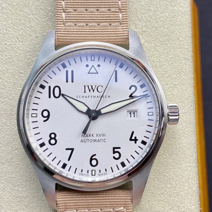 Replica IWC Pilot’s IW327017 V7 Factory V2 Beige dial - Image 1