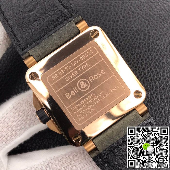 Replica Bell & Ross BR0392-D-G-BR/SCA Black Bezel - Image 8