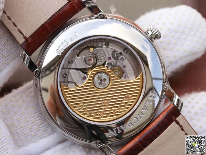 Replica Blancpain Villeret 6654 OM Factory Brown Strap - Image 8