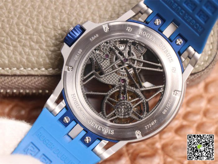 Replica Roger Dubuis Excalibur Spidr RDDBEX0479 JB Factory Blue Strap - Image 8