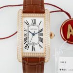 Replica Cartier Tank WJTA0030 AF Factory Diamond bezel - Image 11