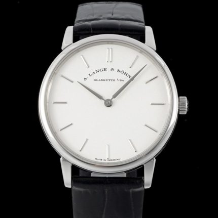 Replica A Lange Sohne Saxonia 201.027-LS2013AM F8 Factory V3 Silvery white dial
