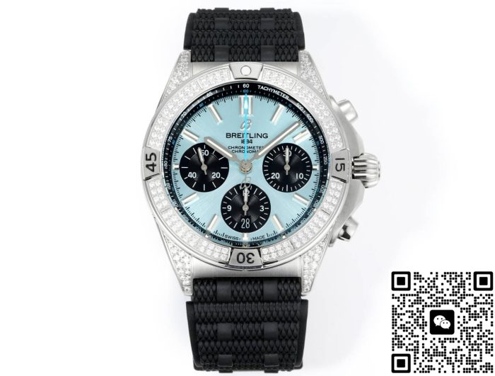Replica Breitling Chronomat PB0134101C1S2 BLS Factory rubber strap - Image 2