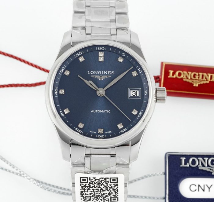 Replica Longines Master Collection L2.357.4.97.6 AF Factory Diamond hour markers - Image 1