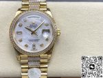 Replica Rolex Day-Date m128348rbr-0019 8+ Factory Diamond hour markers - Image 2