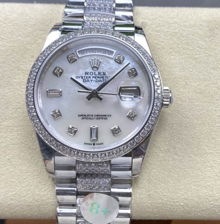 Replica Rolex Day-Date m128349rbr-0014 8+ Factory Mother of Pearl