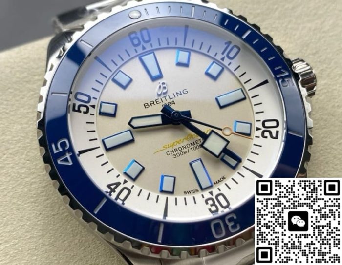 Replica Breitling Superocean A17375E71G1A1 TF Factory Curved sapphire crystal - Image 3