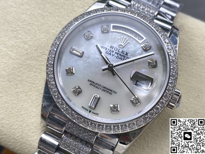 Replica Rolex Day-Date m128349rbr-0014 8+ Factory Mother of Pearl - Image 4