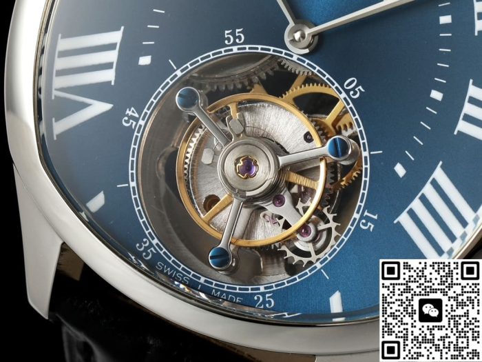 Replica Cartier Drive de W4100014 RMS Factory Tourbillon Blue Dial - Image 5