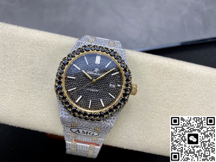 Replica Audemars Piguet Royal Oak 15400OR.025 AMG Factory Black Dial - Image 7