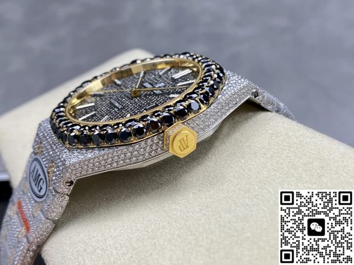 Replica Audemars Piguet Royal Oak 15400OR.025 AMG Factory Black Dial - Image 8