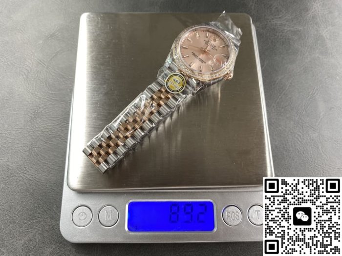 Replica Rolex Datejust m278381rbr-0010 AR Factory Rose gold dial - Image 10
