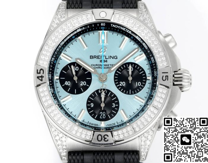 Replica Breitling Chronomat PB0134101C1S2 BLS Factory rubber strap - Image 3