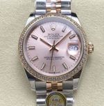Replica Rolex Datejust m278381rbr-0010 AR Factory Rose gold dial - Image 11