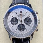 Replica Breitling Navitimer 1 AB0138241G1P1 BLS factory Silver dial