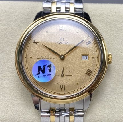 Replica Omega De Ville 434.20.41.20.08.001 N1 Factory Gold dial
