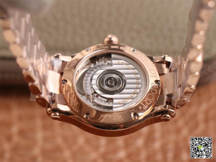 Replica Chopard Happy Sport 274808-5002 YF Factory Rose Gold Case - Image 9