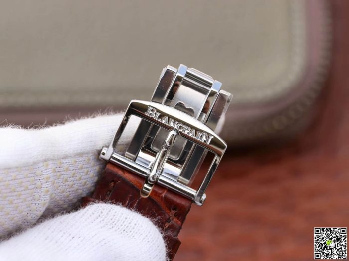 Replica Blancpain Villeret 6654 OM Factory Brown Strap - Image 9