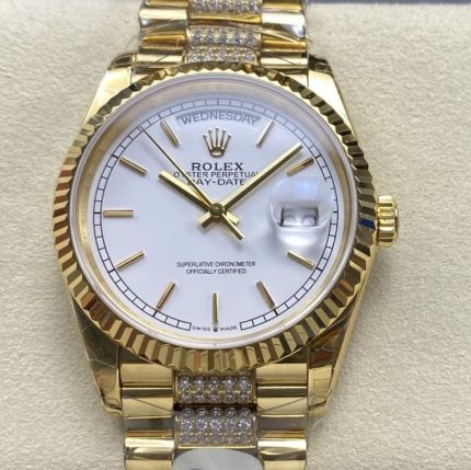 Replica Rolex Day-Date m128238-0082 8+ Factory Weekly display
