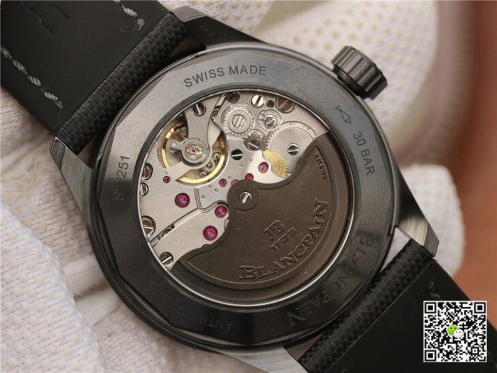 Replica Blancpain Fifty Fathoms Bathyscaphe 5000-0130-B52-B GF Factory Black Strap - Image 9