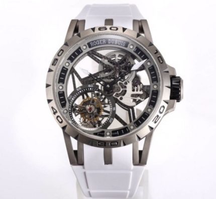 Replica Roger Dubuis Excalibur RDDBEX0479 NEW Factory White strap