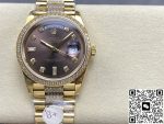 Replica Rolex Day-Date m128348rbr-0007 8+ Factory Square Diamond - Image 2