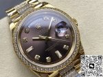 Replica Rolex Day-Date m128348rbr-0007 8+ Factory Square Diamond - Image 3