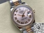 Replica Rolex Datejust m278381rbr-0001 AR Factory Roman numerals markers - Image 15