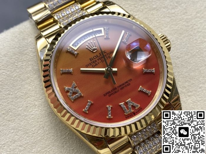 Replica Rolex Day-Date m128238-0089 8+ Factory Orange dial - Image 3