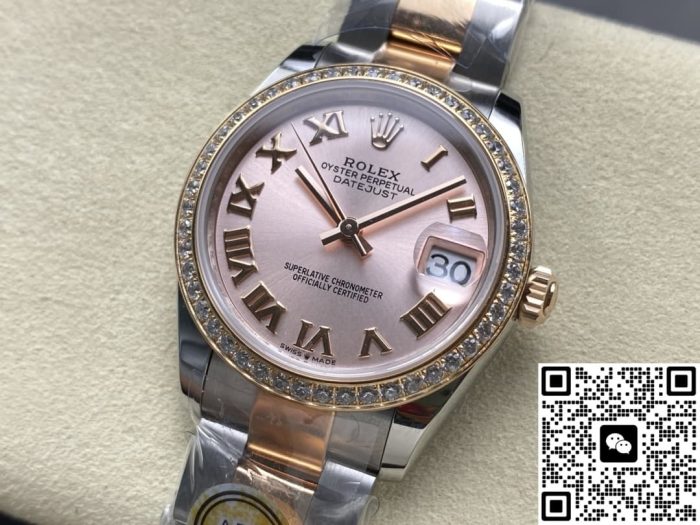Replica Rolex Datejust m278381rbr-0001 AR Factory Roman numerals markers - Image 4