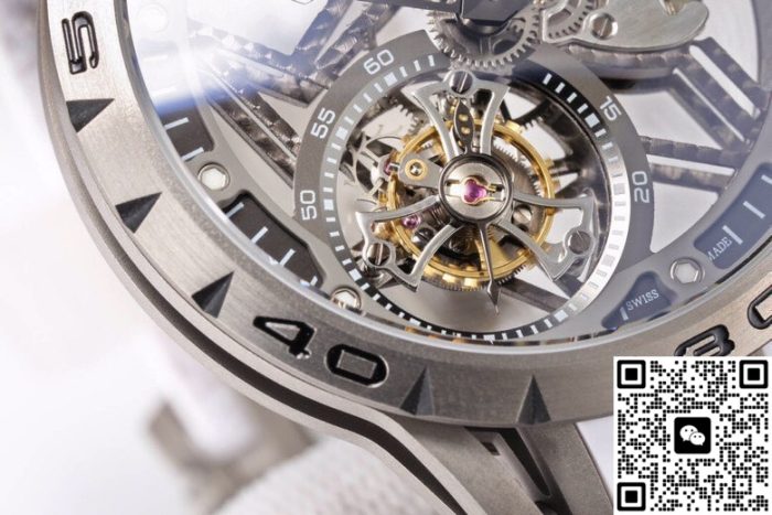 Replica Roger Dubuis Excalibur RDDBEX0479 NEW Factory White strap - Image 5