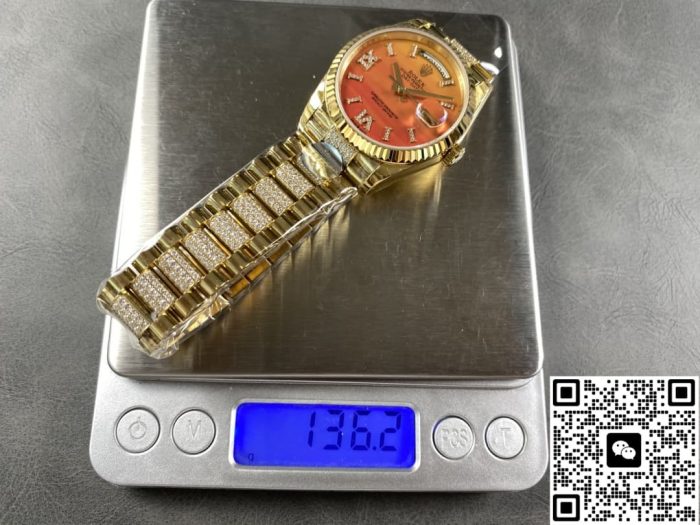 Replica Rolex Day-Date m128238-0089 8+ Factory Orange dial - Image 11