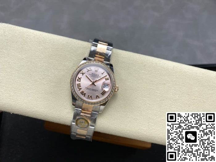 Replica Rolex Datejust m278381rbr-0001 AR Factory Roman numerals markers - Image 11