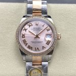 Replica Rolex Datejust m278381rbr-0001 AR Factory Roman numerals markers