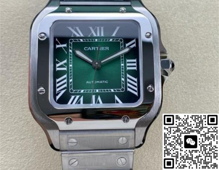 Replica Cartier Santos WSSA0061 BV Factory Gradient green dial - Image 2