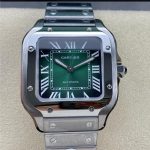 Replica Cartier Santos WSSA0061 BV Factory Gradient green dial
