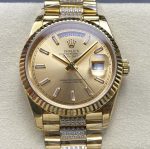 Replica Rolex Day-Date m128238-0133 8+ Factory champagne Dial