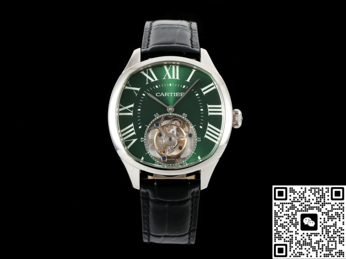 Replica Cartier Drive de W4100016 RMS Factory Tourbillon green Dial - Image 2