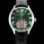 Replica Cartier Drive de W4100016 RMS Factory Tourbillon green Dial